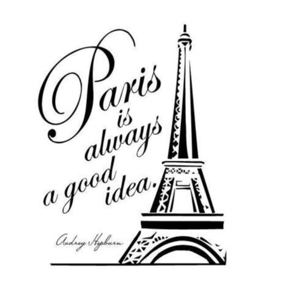 Paris Eiffel Tower Shower Curtain Hooks Parisian French Decor Set of 12 - Picture 9 of 9